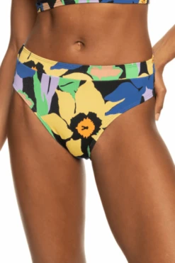 Bas De Maillot De Bain Roxy Color Jam Anthracite Flower Jammin