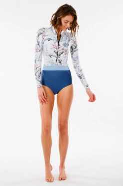 Combinaison Springsuit Rip Curl Searchers Long Sleeves Slate Blue