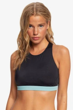 Haut De Bikini / Brassière De Sport Roxy Fitness Anthracite