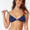 Haut De Bikini Rip Curl Triangle Modern Rib Dark Blue