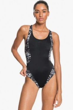 Maillot De Bain Roxy Fitness Une Pièce True Black Izi