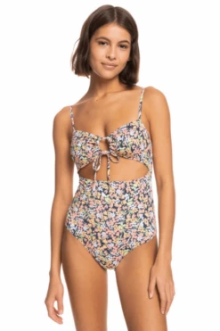 Maillot De Bain Une Pièce Roxy Printed Beach Classics Mood Indigo Ditsy Love