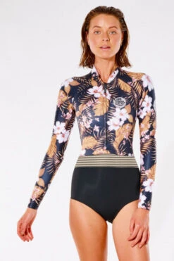 Springsuit Manches Longues 1mm Rip Curl G Bomb Long Sleeve Black Gold