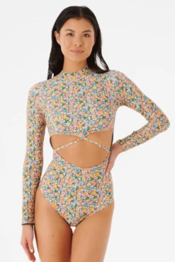 Surfsuit Manches Longues Rip Curl Afterglow Floral Multico